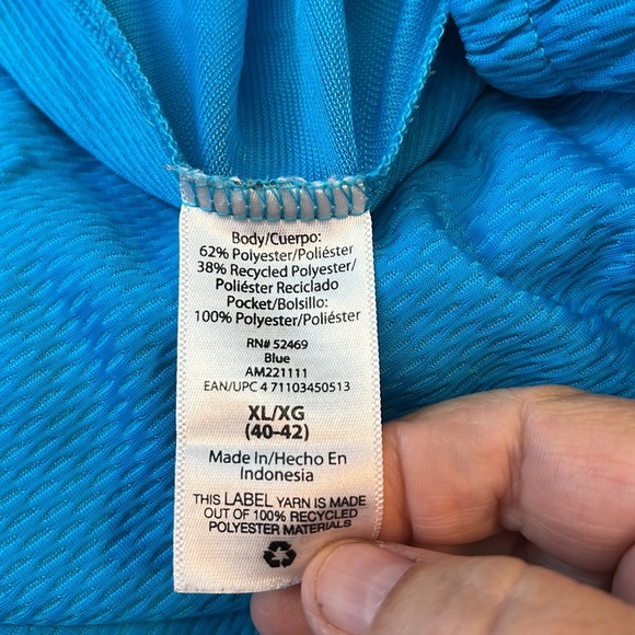 Athletic Works Mens XL Saphire Knit Shorts. EUC. Elastic and Drawstring Waist. - Picture 3 of 4